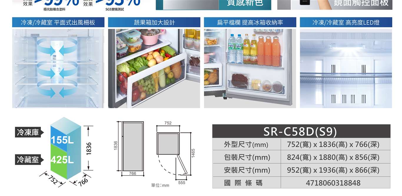 SR-C58D-S9+3